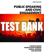 Test Bank For Public Speaking and Civic Engagement 4th Edition All Chapters