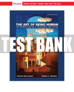 Test Bank For Art of Being Human, The: Humanities as a Technique for Living 11th Edition All Chapters