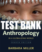 Test Bank For Cultural Anthropology in a Globalizing World 4th Edition All Chapters