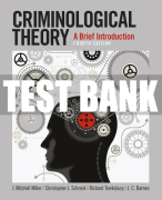 Test Bank For Criminological Theory: A Brief Introduction 4th Edition All Chapters