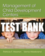 Test Bank For Management of Child Development Centers 8th Edition All Chapters