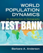 Test Bank For World Population Dynamics: An Introduction to Demography 1st Edition All Chapters