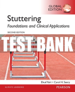 Test Bank For Stuttering: Foundations and Clinical Applications 2nd Edition All Chapters
