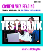 Test Bank For Content Area Reading: Teaching and Learning for College and Career Readiness 2nd Edition All Chapters