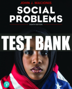 Test Bank For Social Problems 8th Edition All Chapters