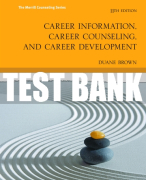 Test Bank For Career Information, Career Counseling and Career Development 11th Edition All Chapters