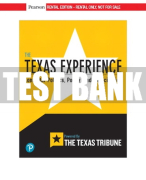Test Bank For Texas Experience, The: Lone Star Politics, Policy, and Participation 1st Edition All Chapters