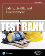 Test Bank For Safety, Health, and Environment 2nd Edition All Chapters