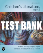 Test Bank For Children's Literature, Briefly 7th Edition All Chapters