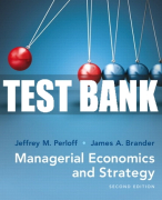 Test Bank For Managerial Economics and Strategy 2nd Edition All Chapters
