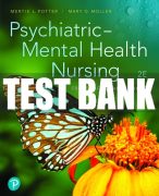Test Bank For Psychiatric-Mental Health Nursing: From Suffering to Hope 2nd Edition All Chapters