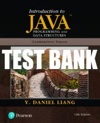 Test Bank For Introduction to Java Programming and Data Structures 12th Edition All Chapters