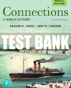 Test Bank For Connections: A World History, Volume 2 4th Edition All Chapters