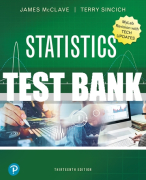 Test Bank For Statistics, Updated Edition 13th Edition All Chapters