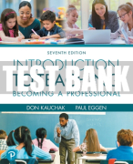 Test Bank For Introduction to Teaching: Becoming a Professional 7th Edition All Chapters