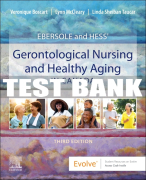 Test Bank For Ebersole and Hess' Gerontological Nursing & Healthy Aging, Canadian Edition, 3rd - 2023 All Chapters