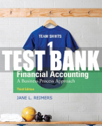 Test Bank For Financial Accounting: A Business Process Approach 3rd Edition All Chapters