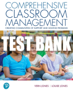 Test Bank For Comprehensive Classroom Management: Creating Communities of Support and Solving Problems 12th Edition All Chapters