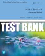 Test Bank For Family Therapy: Concepts and Methods 12th Edition All Chapters