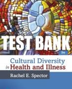 Test Bank For Cultural Diversity in Health and Illness 9th Edition All Chapters