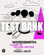 Test Bank For Wordsmith: A Guide to College Writing 7th Edition All Chapters