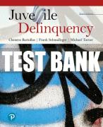 Test Bank For Juvenile Delinquency 10th Edition All Chapters