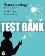 Test Bank For Biopsychology 11th Edition All Chapters