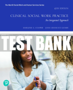 Test Bank For Clinical Social Work Practice: An Integrated Approach 6th Edition All Chapters