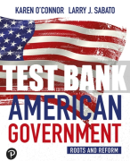 Test Bank For American Government: Roots and Reform 14th Edition All Chapters