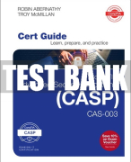 Test Bank For CompTIA Advanced Security Practitioner (CASP) CAS-003 Cert Guide 2nd Edition All Chapters