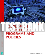 Test Bank For Developing Cybersecurity Programs and Policies 3rd Edition All Chapters