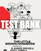 Test Bank For Little, Brown Handbook, The 14th Edition All Chapters