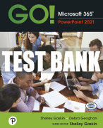 Test Bank For GO! Microsoft 365: PowerPoint 2021 1st Edition All Chapters