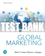 Test Bank For Global Marketing 10th Edition All Chapters