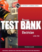 Test Bank For Power Generation Maintenance Electrician, Level 2 1st Edition All Chapters