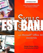 Test Bank For Skills for Success with Microsoft Office 2019 Introductory 1st Edition All Chapters