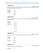 NRNP 6568 TEST QUESTIONS ANSWERS 2022 REVISION GUIDE 