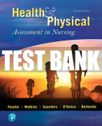 Test Bank For Health & Physical Assessment in Nursing 4th Edition All Chapters