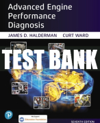 Test Bank For Advanced Engine Performance Diagnosis 7th Edition All Chapters