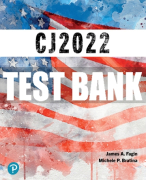Test Bank For CJ 2022 1st Edition All Chapters