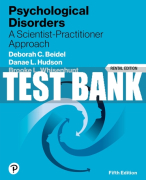 Test Bank For Psychological Disorders 5th Edition All Chapters