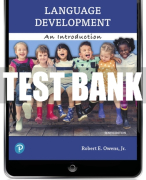 Test Bank For Language Development: An Introduction 10th Edition All Chapters