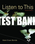 Test Bank For Listen to This 4th Edition All Chapters