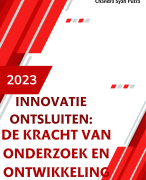 Innovatie ontsluiten-De kracht van onderzoek en ontwikkeling