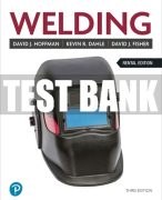 Test Bank For Welding 3rd Edition All Chapters