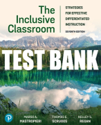 Test Bank For Inclusive Classroom, The: Strategies for Effective Differentiated Instruction 7th Edition All Chapters