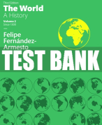 Test Bank For World, The: A History, Volume 2 3rd Edition All Chapters