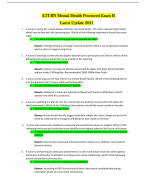 HESI MENTAL HEALTH RN V1-V3 2023-2024 TEST BANK. 