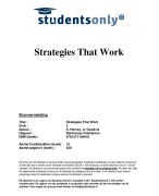 Strategies That Work Samenvatting 
