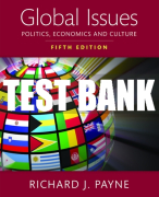 Test Bank For Global Issues: Politics, Economics, and Culture 5th Edition All Chapters